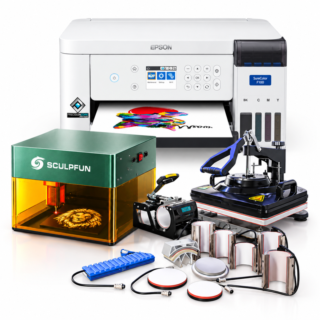 Impresora Epson F170 + 11 en 1+ Grabadora Laser iCube 5w