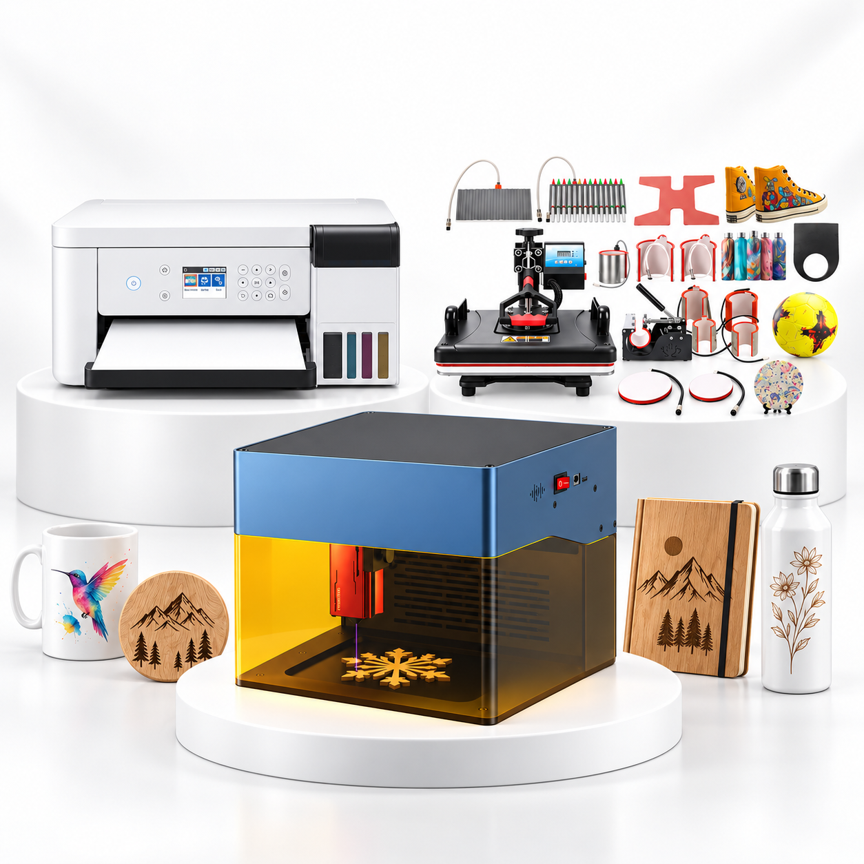 Impresora Epson F170 + 15 en 1+ Grabadora Laser iCube 5w